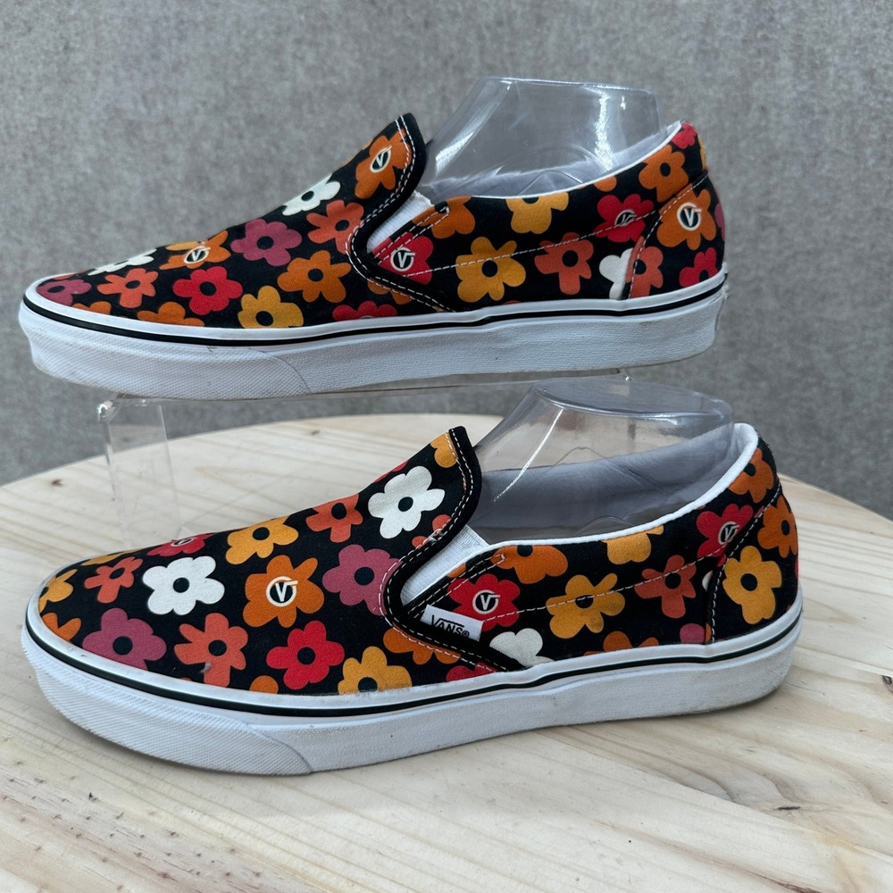 VANS Slip On Sneakers Womens 12 Multicolor Flower Power Project-X Canvas